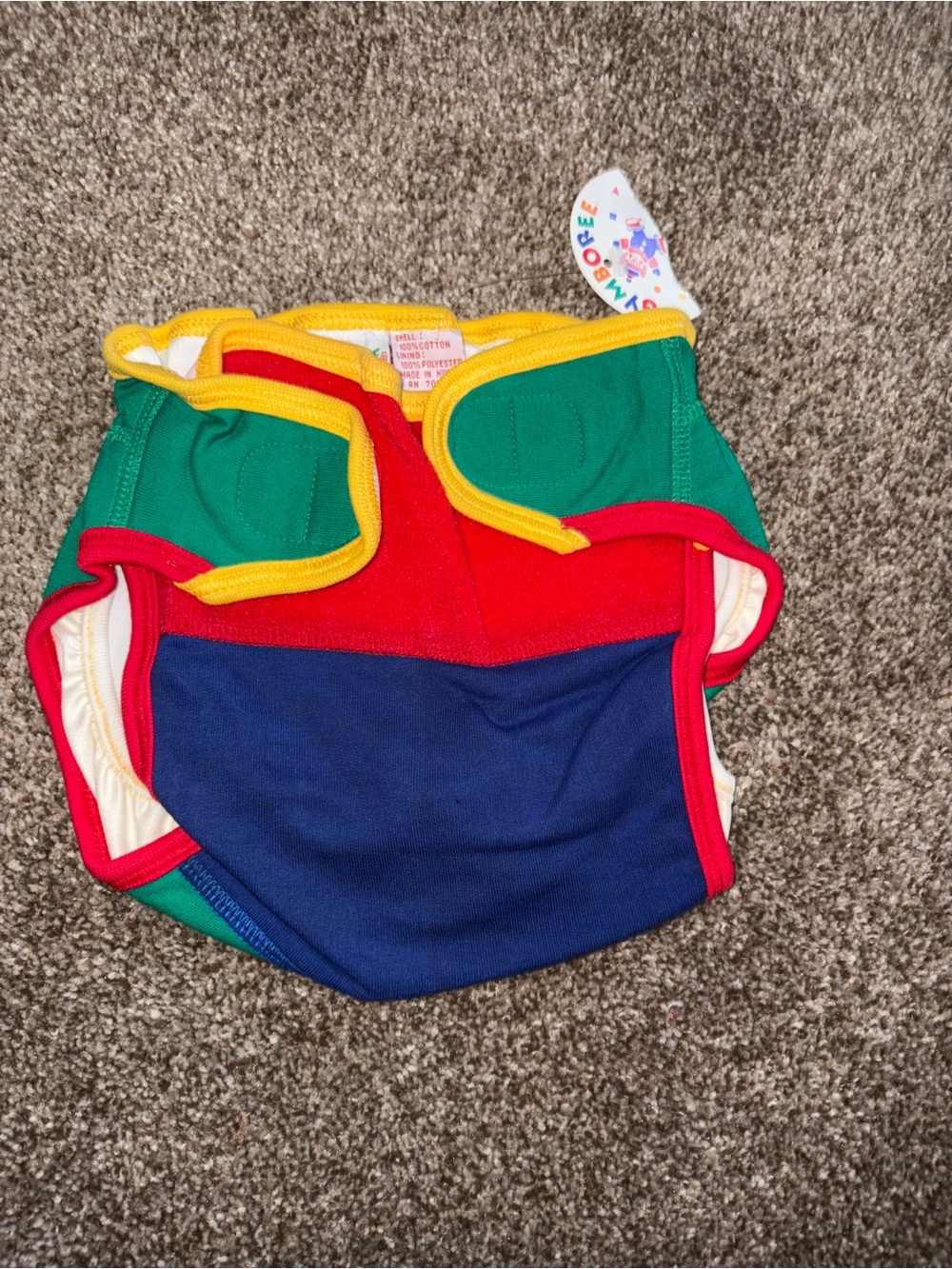 Vintage 90s Gymboree NWT Cloth Diaper Cover, shorts